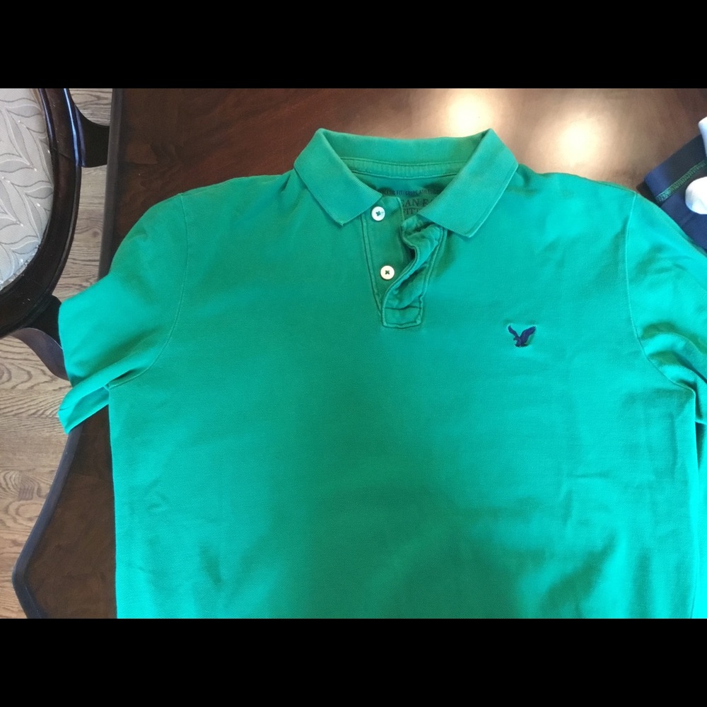 Abercrombie and Fitch green shirt